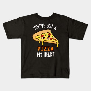 You've Got A Pizza My Heart Cute Pizza Pun. Kids T-Shirt